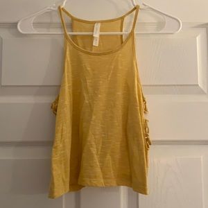 Yellow Cropped Tank